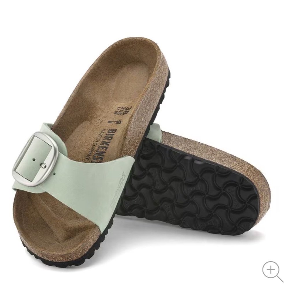 Birkenstock Big Buckle Madrid Sandals - Light Green